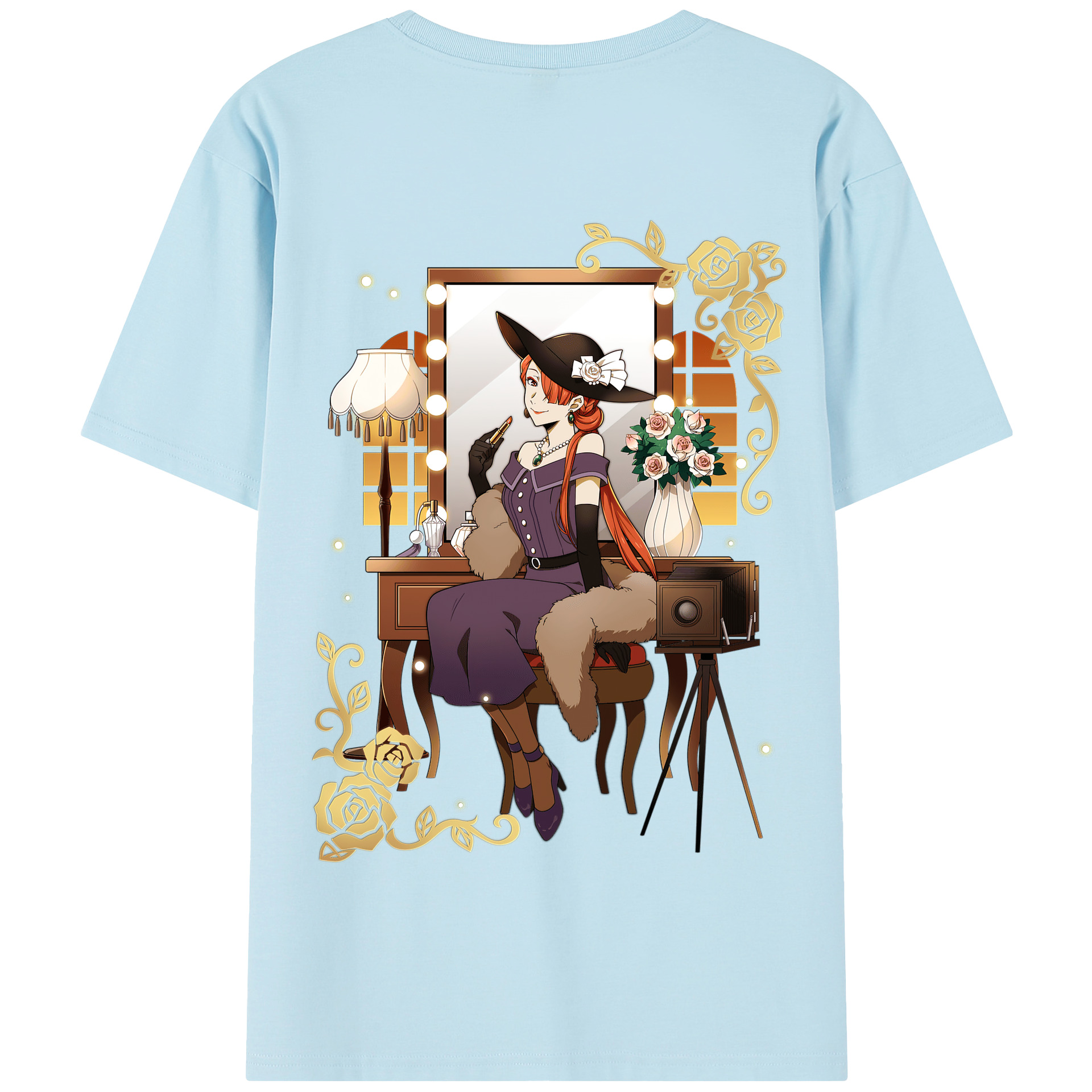 （画像用） 文豪ストレイドッグス Bungo Stray Dogs 綿100％半袖Tシャツ（背面プリント）